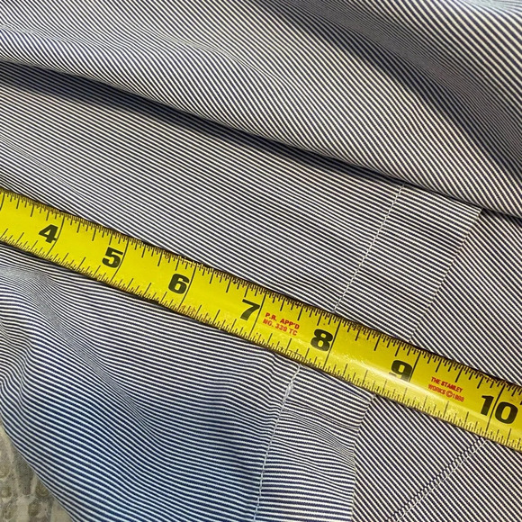 Peter Millar Preppy Flat Front Bermuda Shorts Striped Seersucker Golf 9" Size 35 - Picture 4 of 5